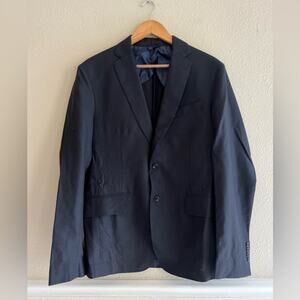 Good Man brand‎ 100% wool blazer lined size medium 40 black Elegant Casual